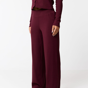 Pantalon cargo ample pour femme, hiver, séchage rapide, respirant, taille élastique, haute qualité, personnalisable OEM, décontracté, teint uni - Product Image 1