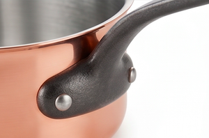 Copper Sauce <b>Pan</b> With Stainless Steel Lid And Silicone <b>Handle</b> For Kitchenware Home Hotel And Restaurant Use - Product Image 2