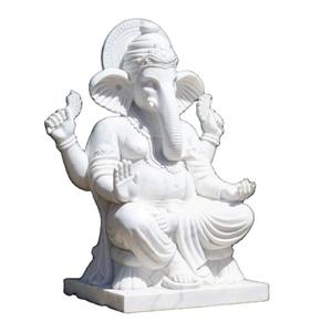 Offre Spéciale : Sculptures Artisanales en Marbre Pur du Dieu Ganesha pour Table, Étagère, Cheminée ou Présentoir de Temple – Disponibles en Gros - Product Image 5