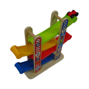 Educational Mini <b>Car</b> Ramp Racer Kids Toddler <b>Wooden</b> Race <b>Track</b> Toy Gliding Roller Coaster for Child Play - Product Image 2