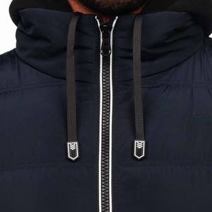 High Street <b>Men's</b> Waterproof Breathable Eco-Friendly Winter Puffer Jacket Customizable Canvas Hooded Customized Color Logo - Product Image 6
