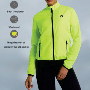Custom Women <b>Lightweight</b> Windbreaker <b>Jacket</b> Reflective Running Coat Breathable <b>Packable</b> Outdoor Sportswear OEM ODM Men's <b>Jackets</b> - Product Image 1