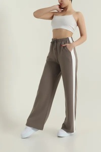 EVER GLOW Custom Right Leg Wholesale Winter Breathable Eco-Friendly Fleece High Waist Quick Dry <b>Harem</b> Fitness Women Pants - Product Image 3