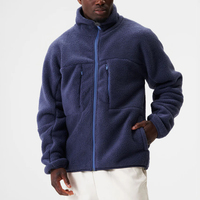 Veste polaire chaude pour homme, hiver, extérieur, décontractée, fermeture éclair intégrale, douce, légère, confortable, pour un usage quotidien.