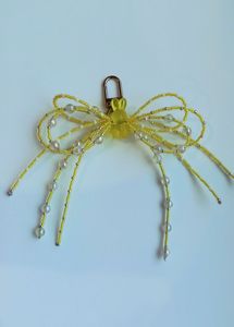 MD Handicrafts Designer Handmade Embroidery Beaded <b>Keychain</b> with Eco-Friendly <b>Customized</b> Pattern Elegant Bag Charm Premium Beads - Product Image 2