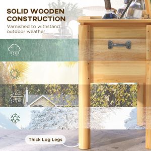 Frigorifero portatile in legno da 54 litri con apribottiglie per feste in giardino, terrazza e bordo piscina - Product Image 4