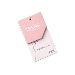 Etiquetas Colgantes de Papel Irregulares Personalizadas al por Mayor, Diseño de Contraste de Color Rosa para Prendas, Etiquetas Creativas para Marcas de Ropa - Product Image 2