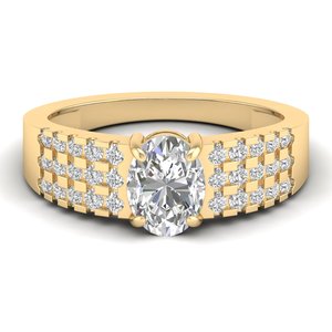 REYES High Quality 14K 18K White Gold 925 Sterling Silver Oval Cut Moissanite Wedding Gift Ring For Women Fine Jewelry - Product Image 6