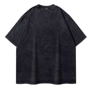 Camisetas de Alta Calidad con Lavado Ácido para Hombre, Talla Grande, Cuello Redondo, Manga Corta, Estilo Vintage, Camisetas Estampadas o Lisas, Servicio OEM - Product Image 3