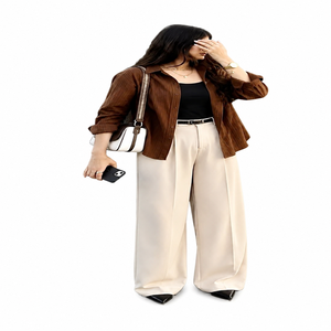 Camisas de Algodón para Mujer, Estilo Casual, Clásicas, Sólidas, Elegantes, Modernas, de Diseñador, para Otoño - Product Image 1