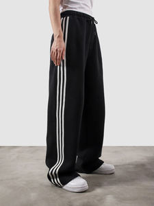 Pantalones Jogger Negros Oversize para Hombre al por Mayor, Estilo Streetwear Lavado, con Cintura Elástica y Cordón, Ajuste Holgado - Product Image 5