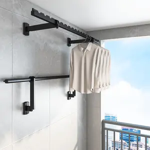 High Level Quality Mutil-Functional Aluminum Clothes Hanging Drying Racks Folding Design Heavy Duty