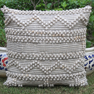 Manufacturer Moroccan Cushion Wool <b>Cover</b> New Arrival Woven Throw Pillow <b>Covers</b> Washable <b>Sofa</b> Cushion <b>Cover</b> for Home Decor - Product Image 2