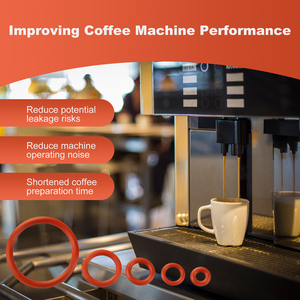 Joint torique en silicone de qualité alimentaire compatible avec les machines à café professionnelles Saeco Philips Gaggia pour la sortie de la chaudière (8 pièces) - Product Image 4