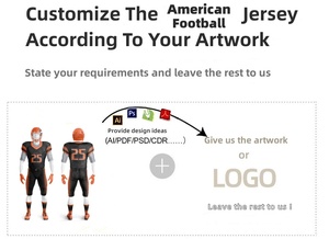 Wholesale High Quality Custom Team Name Men's American Football Jersey Embroidery Sublimation Printing 100% Polyester Short - Product Image 2