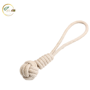 Jouet pour chien en corde de jute naturelle – Jouet à mâcher écologique pour chiens, jouet en corde tressée durable pour l'entraînement et le jeu des animaux de compagnie, vente en gros - Product Image 2