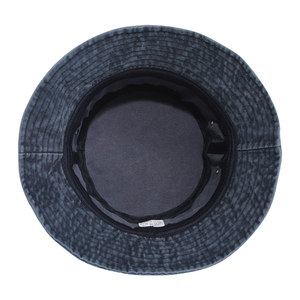 Chapeau Bob en Toile de Coton Lavée avec Logo Personnalisé, Unisexe, Couleur Unie, Décontracté, Printemps-Été, Adulte, 58-60CM - Product Image 3