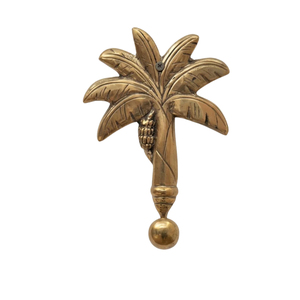 Porte-serviettes mural décoratif en métal feuille de palmier Monstera Nordic Gold, support simple pour manteaux et clés, idéal pour la maison - Product Image 5