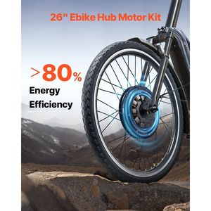 1000W <b>Electric</b> Bike Conversion <b>Kit</b> 48V 420rpm 26\" Front Wheel Enhanced E Bike Hub Motor Upgraded Speed Controller Throttle Grip - Product Image 2