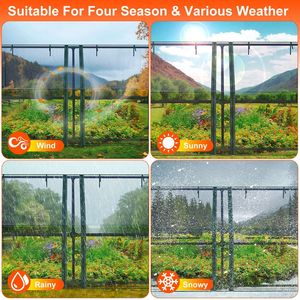 Mini Invernadero Portátil con Puertas Enrollables con Cierre, 70.86*33.46*37.4in, Cubierta de PVC Resistente a los Rayos UV, Impermeable, de PE, para Cultivo Interior - Product Image 4