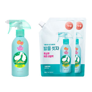 Sur le CORPS Shampooing Soin des Pieds en Coton Pamplemousse 385ml (1 Bouteille) + Recharges 500ml (2 Bouteilles) - Product Image 1