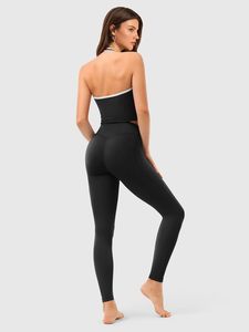 Women Casual Activewear <b>Pocket</b> <b>Leggings</b> High Waist Yoga Pants Fitness Gym Running Breathable Stretch Anti-Bacterial OEM Supply - Product Image 2