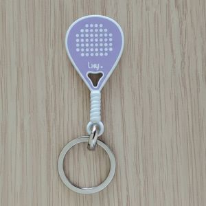 Llavero de Raqueta de Pádel de Alta Calidad, Tamaño Personalizado, Promocional, Duradero, de Goma, con Logotipo Personalizado en Relieve - Product Image 4