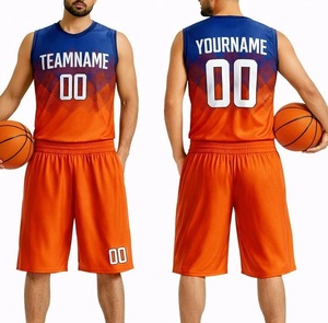Tenue de basketball pour hommes, design personnalisé, couleurs tie-dye, vente chaude, ensemble maillot sans manches et short, uniformes de sport de basketball - Product Image 4