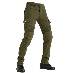 Jean de moto camouflage pour homme, coupe slim, taille haute, denim utilitaire avec protections de hanche et de genoux amovibles, respirant, toutes saisons - Product Image 3
