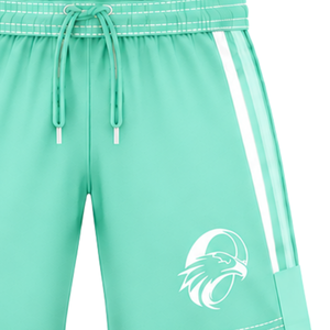 Aqua Mint <b>White</b> Rugby <b>Shorts</b> Team Uniform Breathable Lightweight Custom Training Sportswear Athletic Performance <b>Shorts</b> - Product Image 3