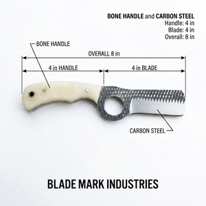 Carbon Steel Western Cowboy Bull Cutter <b>Knife</b> Bone Handle Fixed Blade Hunting <b>EDC</b> Camping Outdoor <b>Knife</b> Manufacturer - Product Image 3