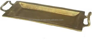 Bandeja de servicio de aluminio de calidad Bandeja DE SERVICIO DE ALUMINIO decorativa Artesanía de lujo a bajo precio - Product Image 4