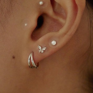 [W Island] WBL Glossy Muse Ear Acupressure Jewel Patch Transparent Floral Ear Sticker Waterproof 24K Gold - Product Image 2