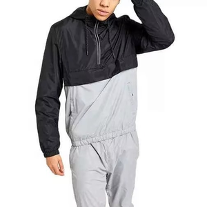 Conjunto Deportivo de Verano para Hombre, Estilo Urbano, con Logotipo Personalizado, 2 Piezas, Pantalones Cortos de Nailon y Poliéster, Chaqueta Cortavientos, para Correr - Product Image 3