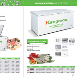 Congélateur coffre double porte à 2 compartiments, best-seller de l'été, pour garder les aliments frais à prix avantageux - Product Image 6