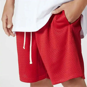 Créez vos propres shorts en mesh personnalisés avec logo, shorts d'entraînement à séchage rapide avec sublimation motif éclair pour hommes, broderie personnalisée - Product Image 3