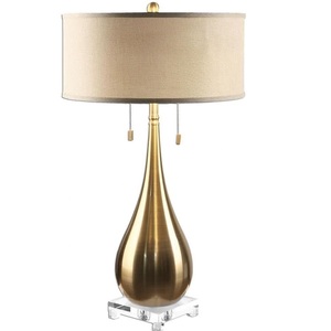 Elegant 2-Light Table <b>Lamp</b> 18 Inch Wide 18 Inch Deep Premium Design <b>Lamp</b> for Bedside Living Room Office Decor - Product Image 1