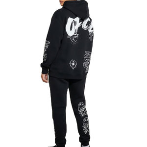 Chándal de Invierno de Forro Polar con Estampado Personalizado de Moda, 100% Algodón, Transpirable, Elegante, Cómodo, Ropa Casual de Calle Unisex - Product Image 5