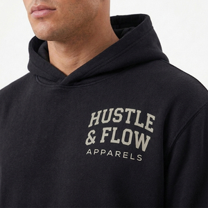 Prix de gros – Ensemble streetwear d'hiver pour homme, deux pièces, 100 % coton, sweat à capuche et short, avec logo personnalisé - Product Image 6