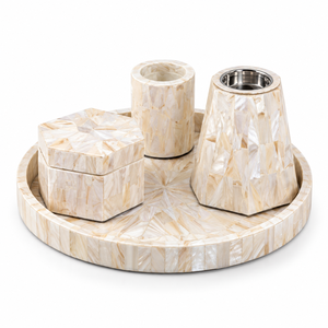 DECORYUG Brûleur en résine avec incrustation de nacre, tiroir en bois, bol en acier inoxydable, couleur/taille/logo personnalisables, utilisation toutes saisons - Product Image 4