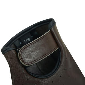 Gants de sport en cuir pour hommes, demi-doigts, couleur noire, taille XL, protection des paumes, gants de musculation - Product Image 6