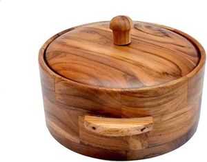 Boîte à chapati en bois, classique, élégante, faite à la main, casserole fantaisie - Product Image 3