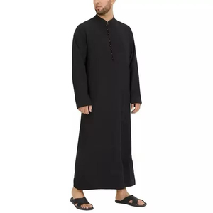 Jubbah Plus Size Breathable High Quality <b>Islamic</b> <b>Clothing</b> 2026 New 2026 Custom Modern Kuwait Style Arabic Saudi Men's Thobes - Product Image 2