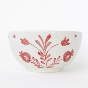 Tazón de Sopa Decorativo de Cerámica con Diseño Floral, Acabado Artesanal Pintado a Mano, Forma Redonda Profunda para una Cena Elegante Diaria - Product Image 3