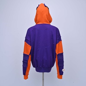 Sudadera con capucha y cremallera Urban Chaos para hombre, estilo oversize, de punto, poliéster, para invierno, con estampado personalizado, transpirable - Product Image 2