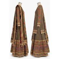Blusa Étnica Afgana Kuchi Hecha a Mano de Alta Calidad y Personalizable para Mujer, Vestido Tradicional de Seda y Algodón para Fiestas, Todas las Temporadas, Estilo Vintage