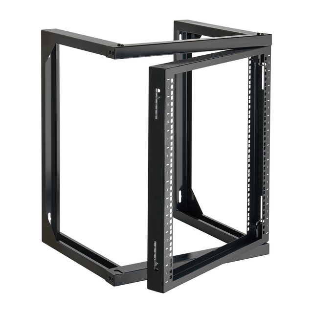 12U Wall Mount Network Cabinet 19-Inch Carbon Steel Open Frame Server Rack With 180 Degree Gate Swing