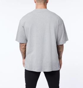 Camiseta Unisex Extra Grande de Punto Grueso, Formal, de Algodón y Poliéster, Transpirable, Lisa, de Manga Corta, para Serigrafía, Tallas Grandes para Hombre - Product Image 6