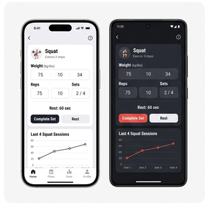 Application RoyalCraft Gym Trainer – Plans d'entraînement, coaching sportif, entraînement de force et guide d'exercices IOS/Android/Linux/Mac - Product Image 3