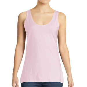 Débardeur grande taille en coton/fibre de bambou, sans manches, léger, extensible, tissu doux, débardeur pour femme de qualité économique - Product Image 1